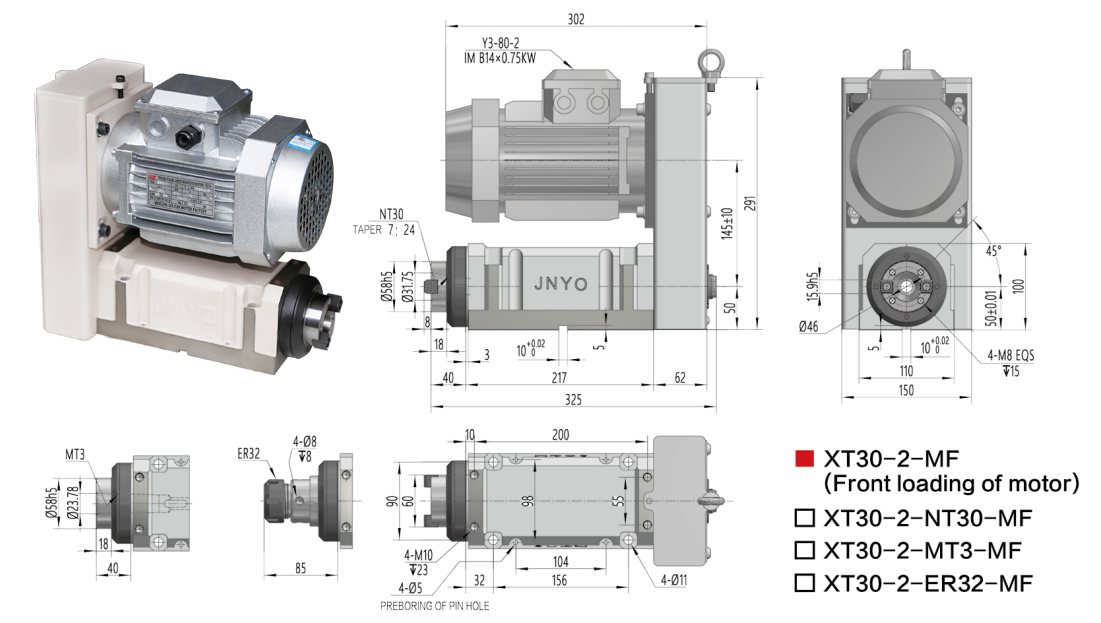 NT30-2-動(dòng)力頭/鏜銑動(dòng)力頭/銑削動(dòng)力頭NT30-2--電機(jī)后置-臺(tái)州市路橋景耀數(shù)控機(jī)床廠